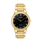 AU1062-56G Citizen Eco-Drive Axiom Diamond Accents Gold-Tone Men's Watch