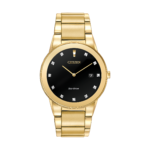 AU1062-56G Citizen Eco-Drive Axiom Diamond Accents Gold-Tone Men's Watch