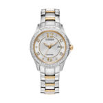 FE1146-71A Citizen Eco-Drive Silhouette Two-Tone Stainless Crystal Watch